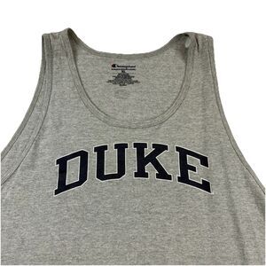 Duke University Tank Top Mens XL Gray Champion Classic
